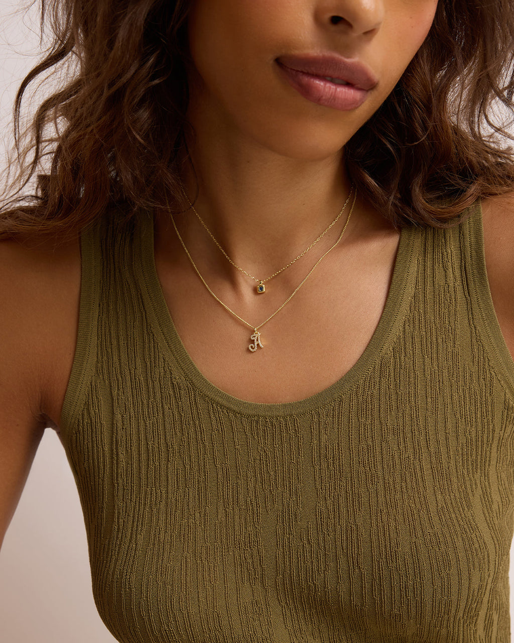 Petite Puff Birthstone Necklace