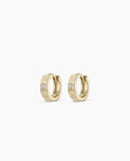14K Diamond Love Rose Huggies