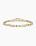 14K Diamond Checkered Tennis Bracelet