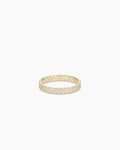 14K Diamond Checkered Ring