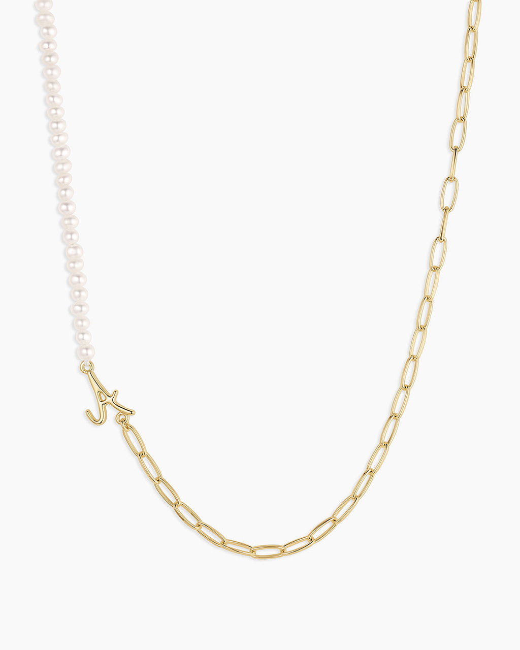 Lou Pearl Alphabet Necklace