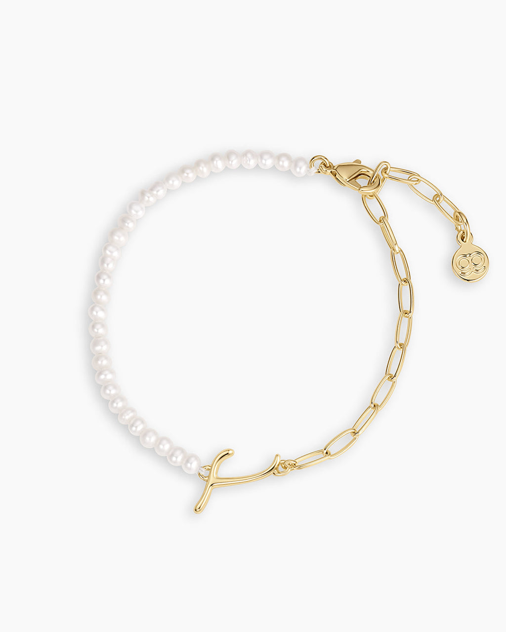 Lou Pearl Alphabet Bracelet