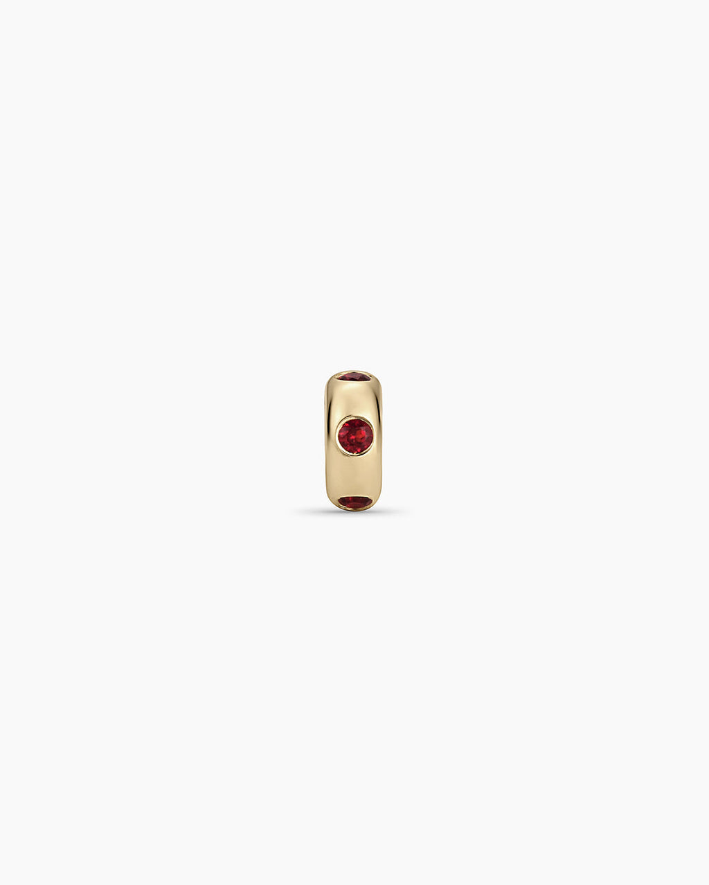 14K Gold Birthstone Halo Charm