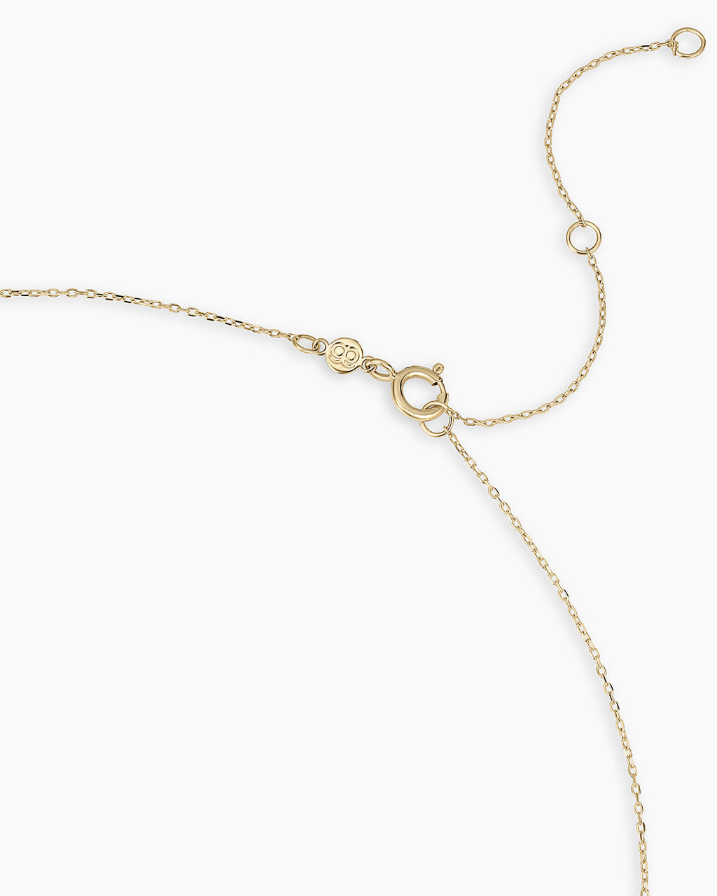 14K Gold Birthstone Halo Charm Necklace