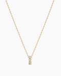 14K Classic Diamond Halo Charm Necklace