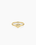 Scallop Mini Signet Ring