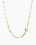 Scallop Padlock Necklace