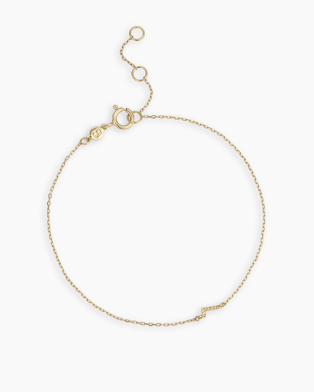14K Gold Crew Alphabet Bracelet