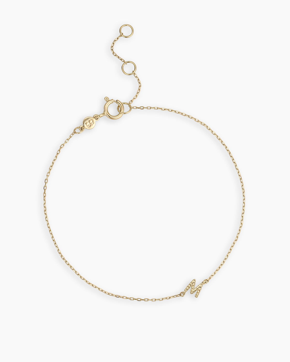 14K Gold Crew Alphabet Bracelet