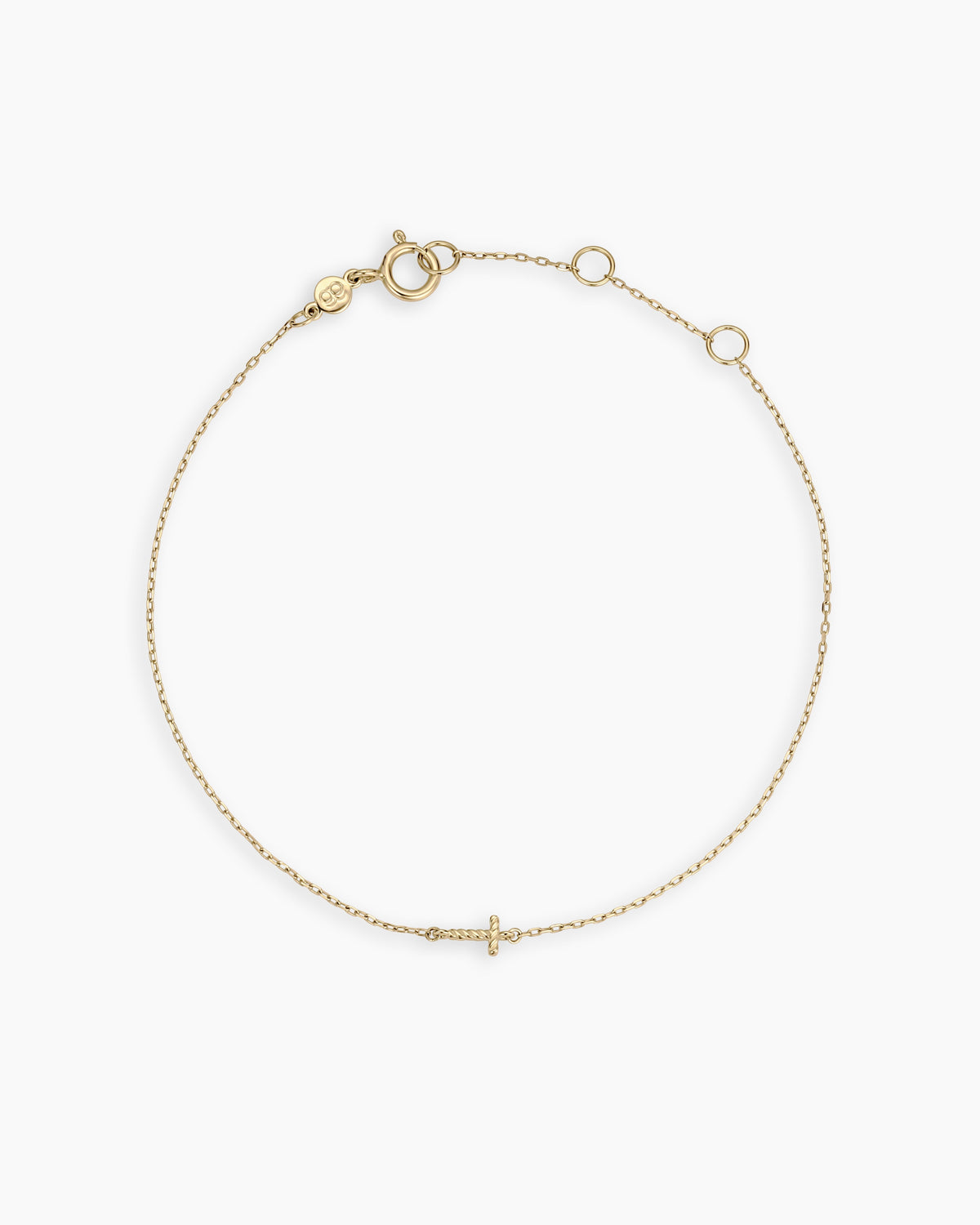 14K Gold Crew Alphabet Bracelet