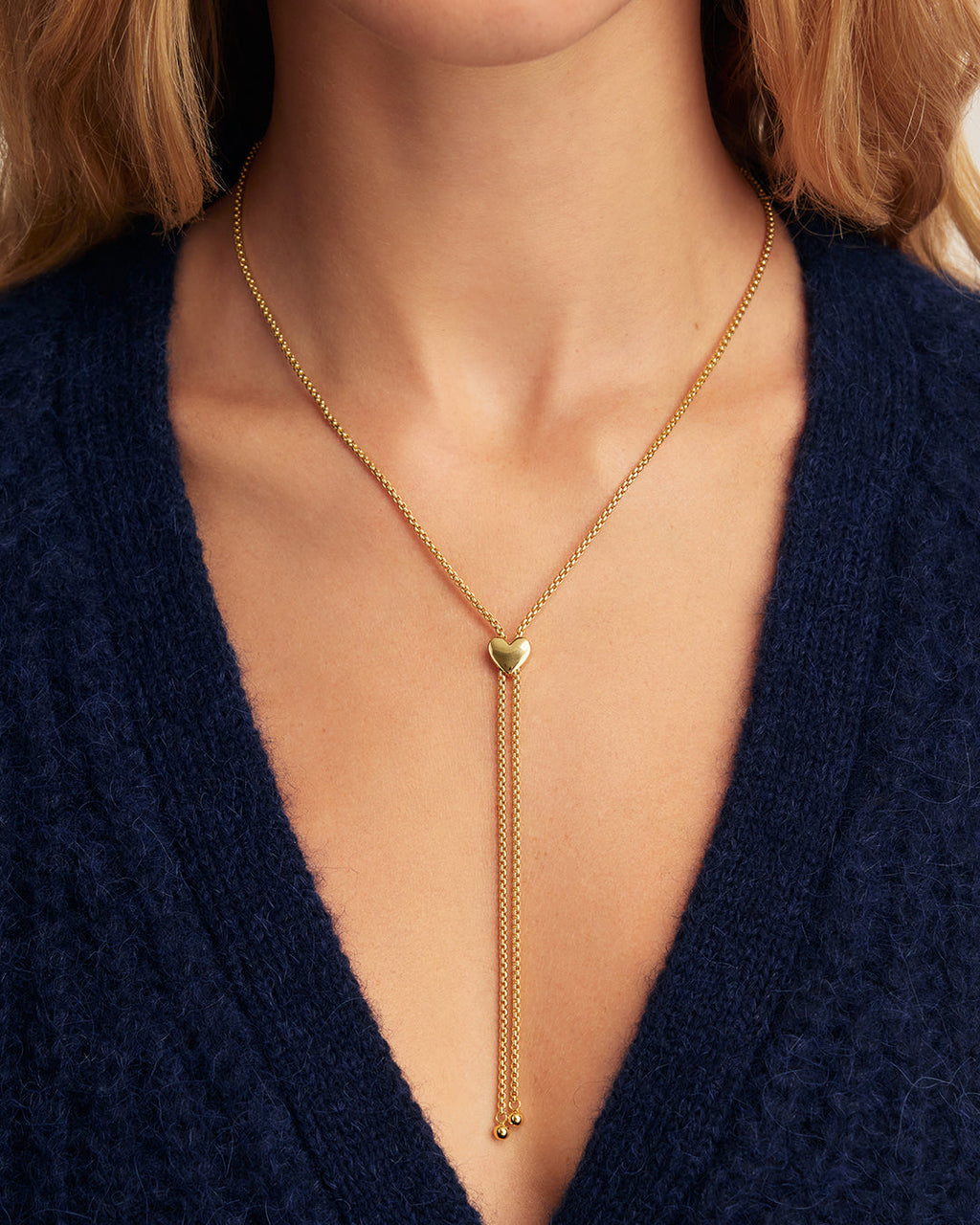 Bella Heart Bolo Necklace