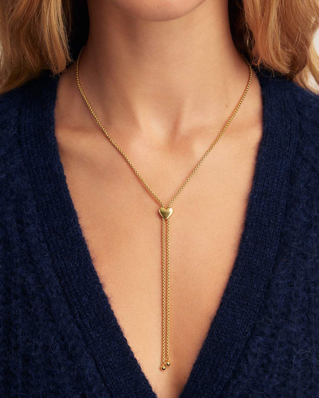 Bella Heart Bolo Necklace