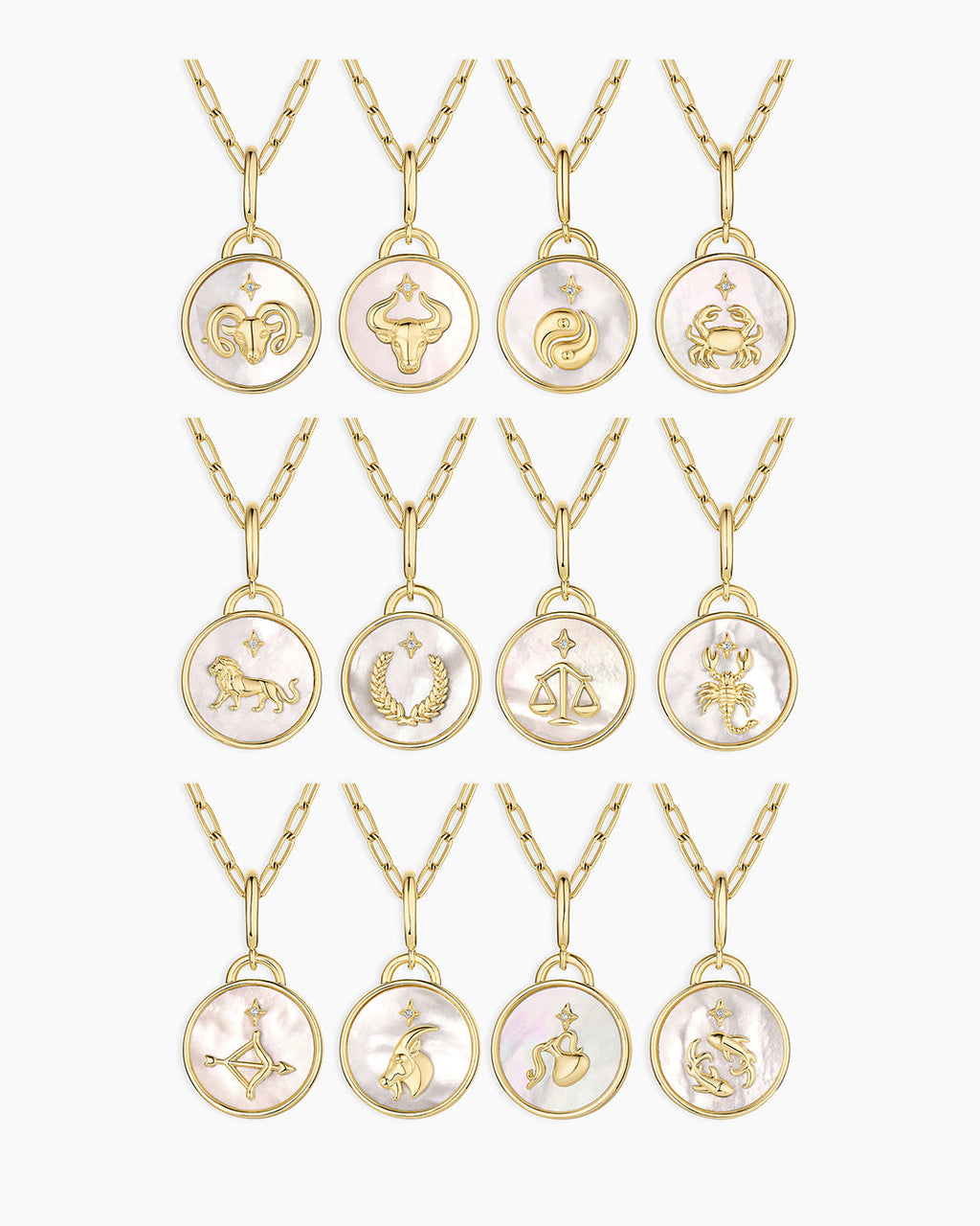 Vintage Zodiac Charm Necklace