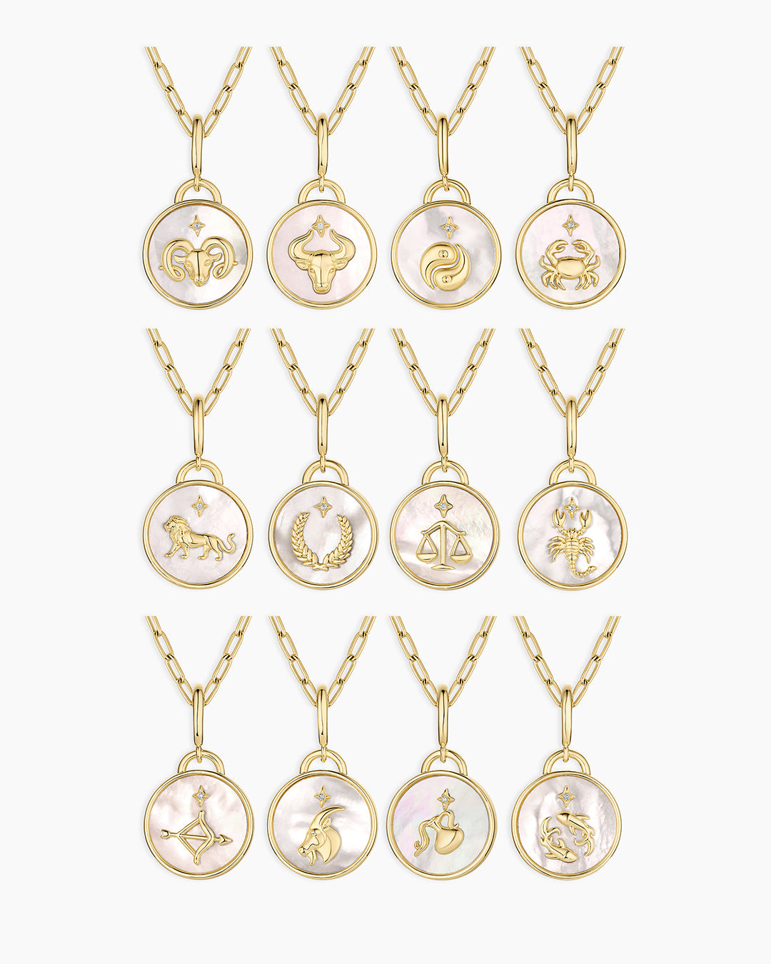 Vintage Zodiac Charm Necklace