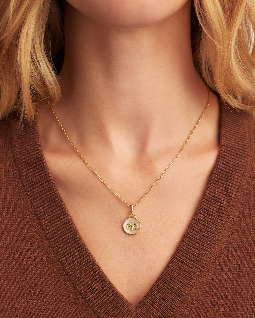 Vintage Zodiac Charm Necklace