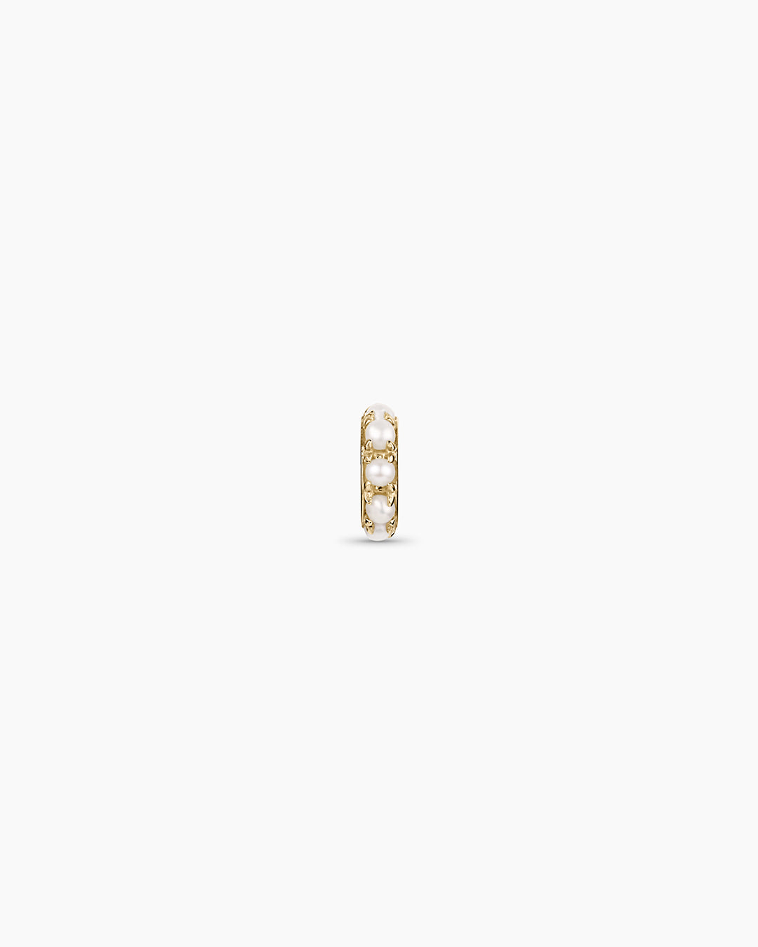 14K Gold Pearl Halo Charm