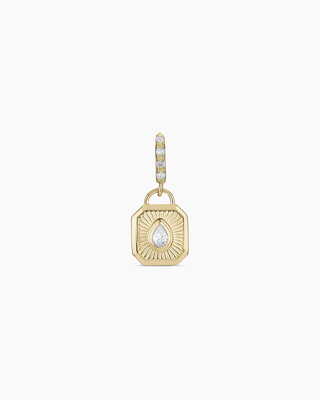 14K Lab Grown Diamond Burst Charm