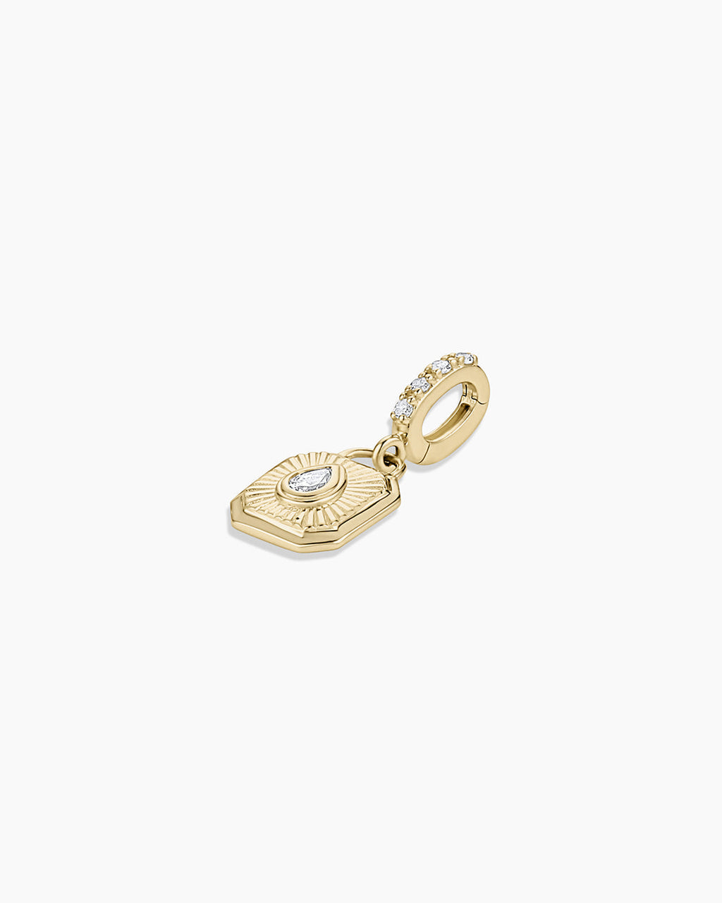 14K Lab Grown Diamond Burst Charm