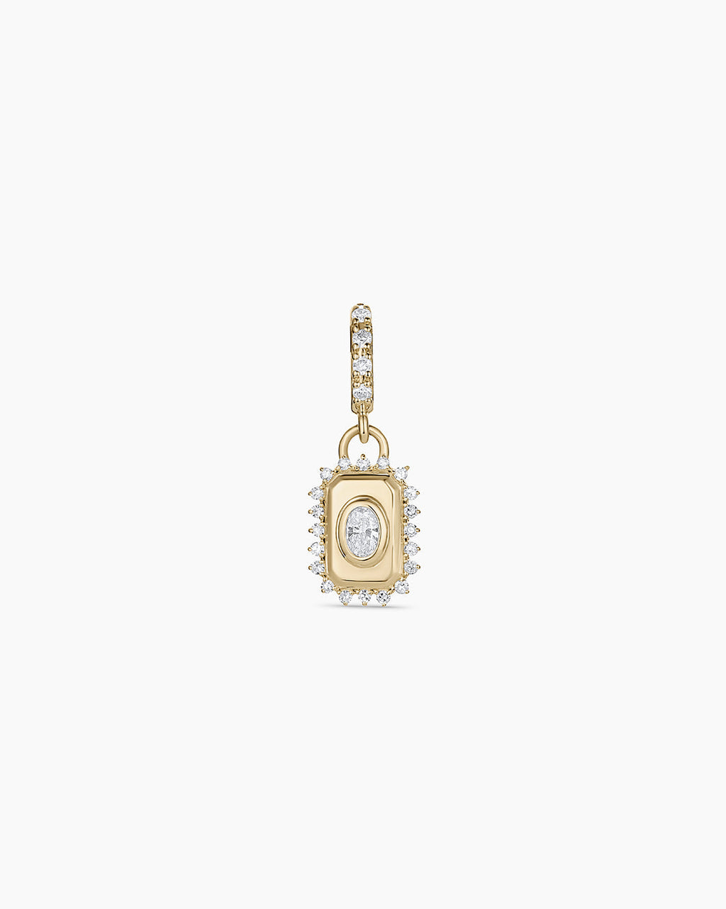 14K Lab Grown Diamond Tag Charm