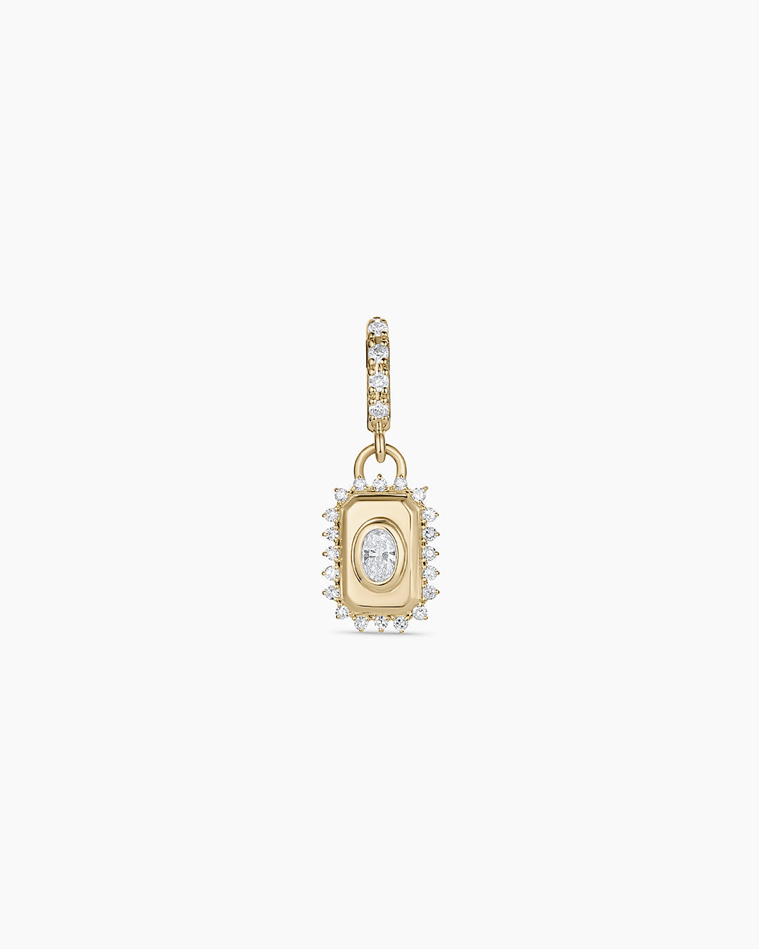14K Lab Grown Diamond Tag Charm