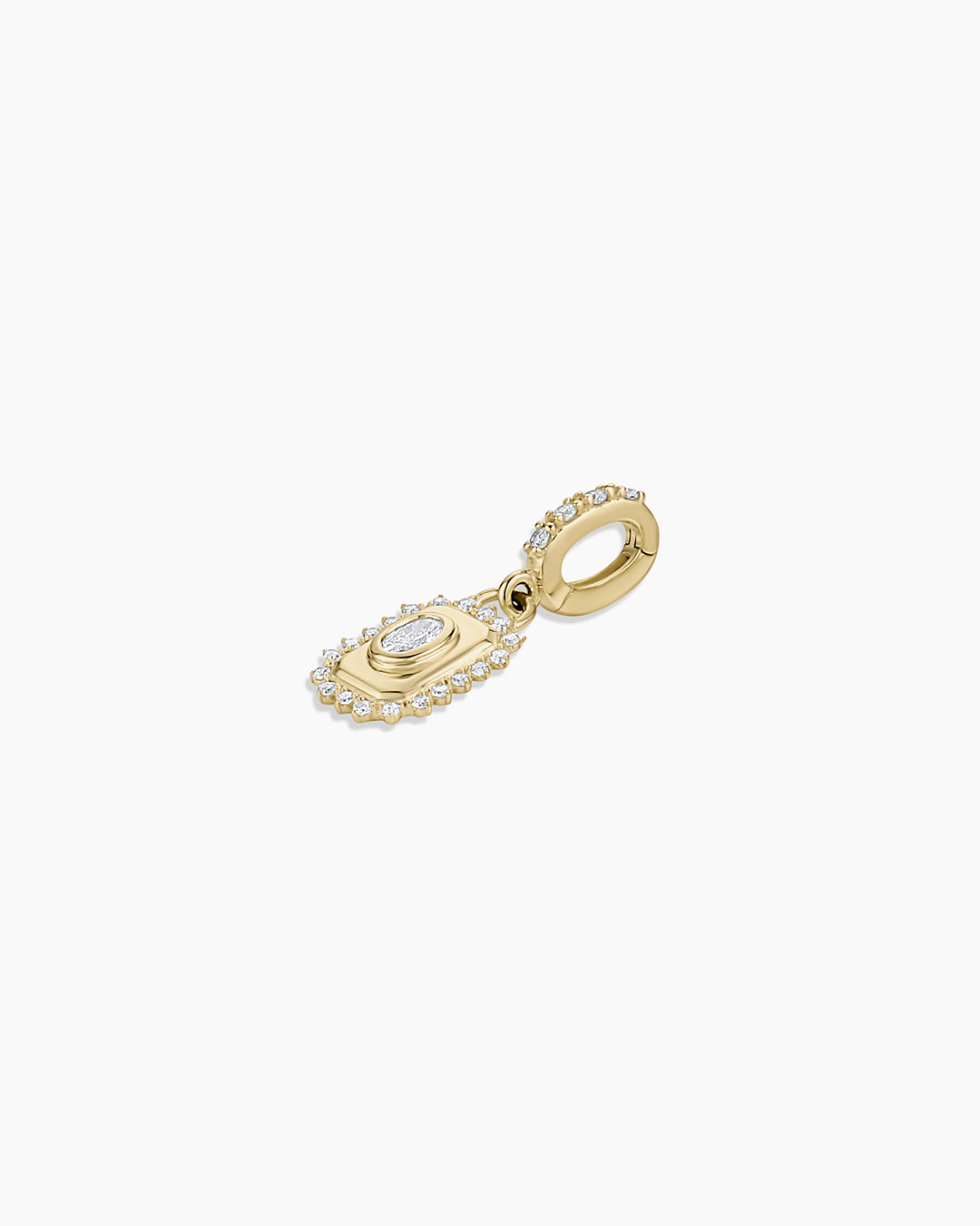 14K Lab Grown Diamond Tag Charm