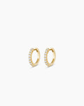 14K Diamond Huggies