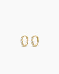 14K Elle Diamond Row Huggies