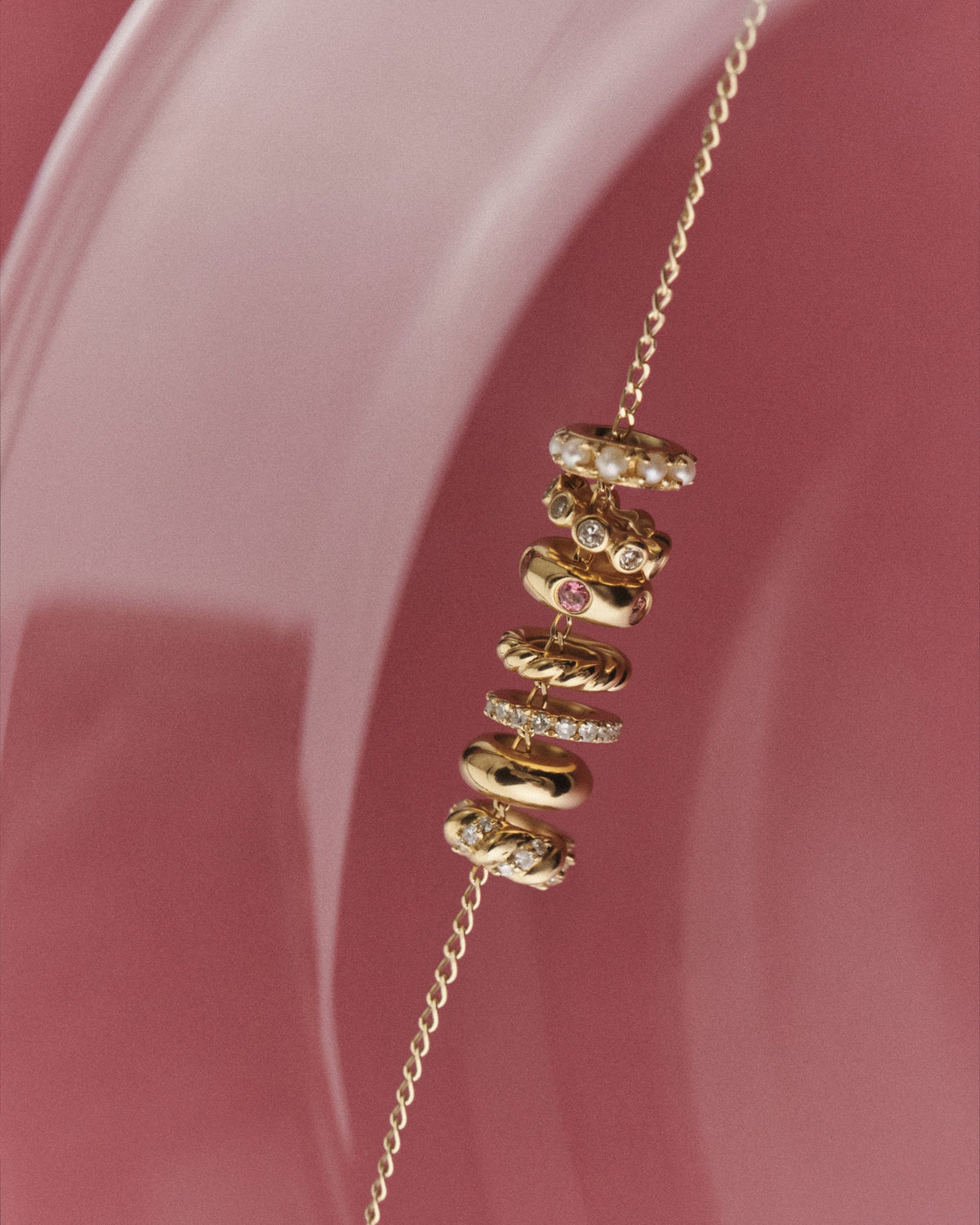 14K Diamond Crew Halo Charm